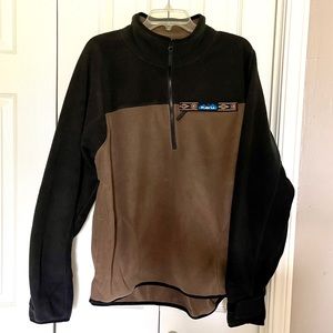 KAVU Men’s Fleece Quarter Zip Pullover Size Large